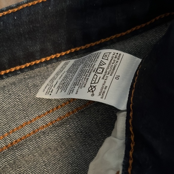 Old navy Mid Rise Kicker boot-Cut jeans dark - Picture 2 of 3